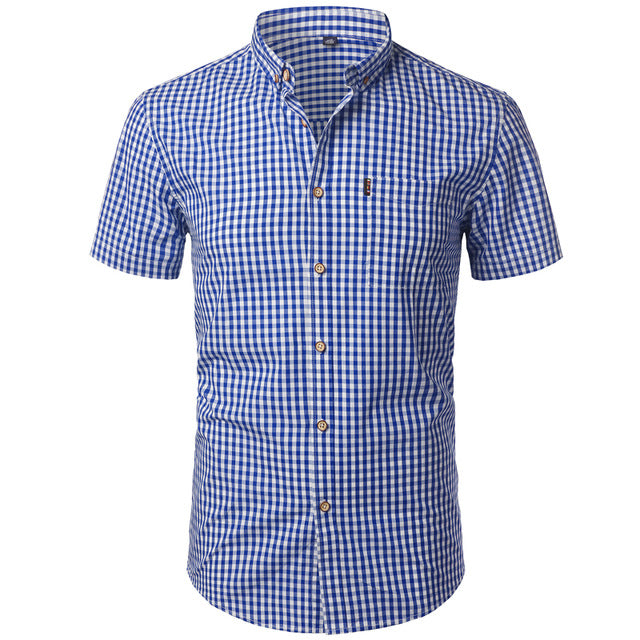 Camisas de cuadros de vestir para hombre