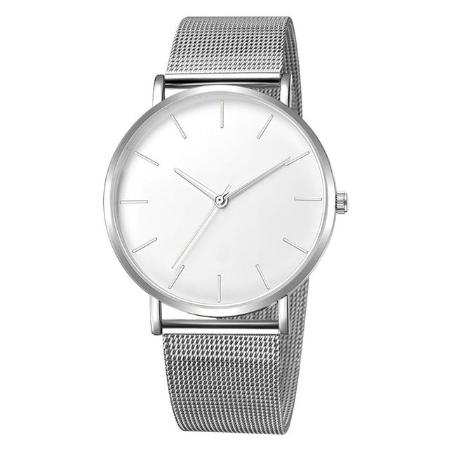 Montre Femme Modern Fashion Black Quartz Watch
