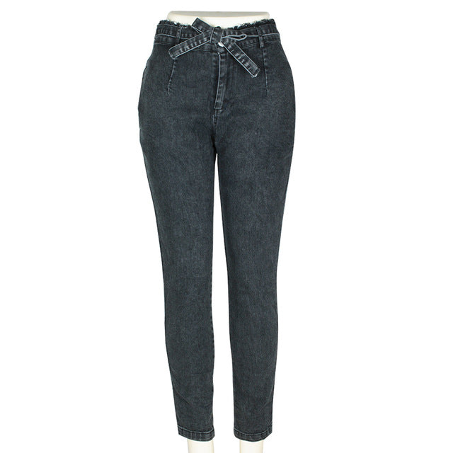 Jeans de cintura alta para damas