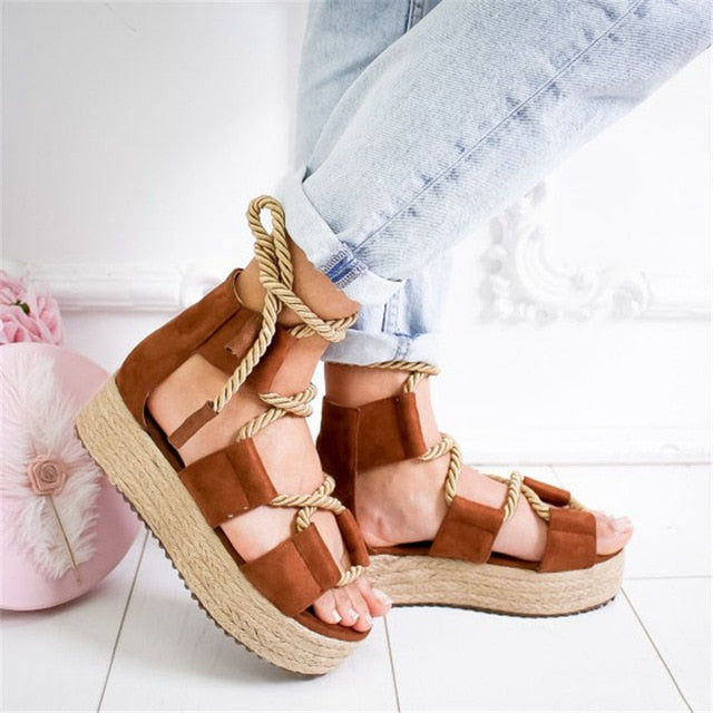 Sandalias de boca de pescado de tacón de 7 cm Sandalias de plataforma de mujer
