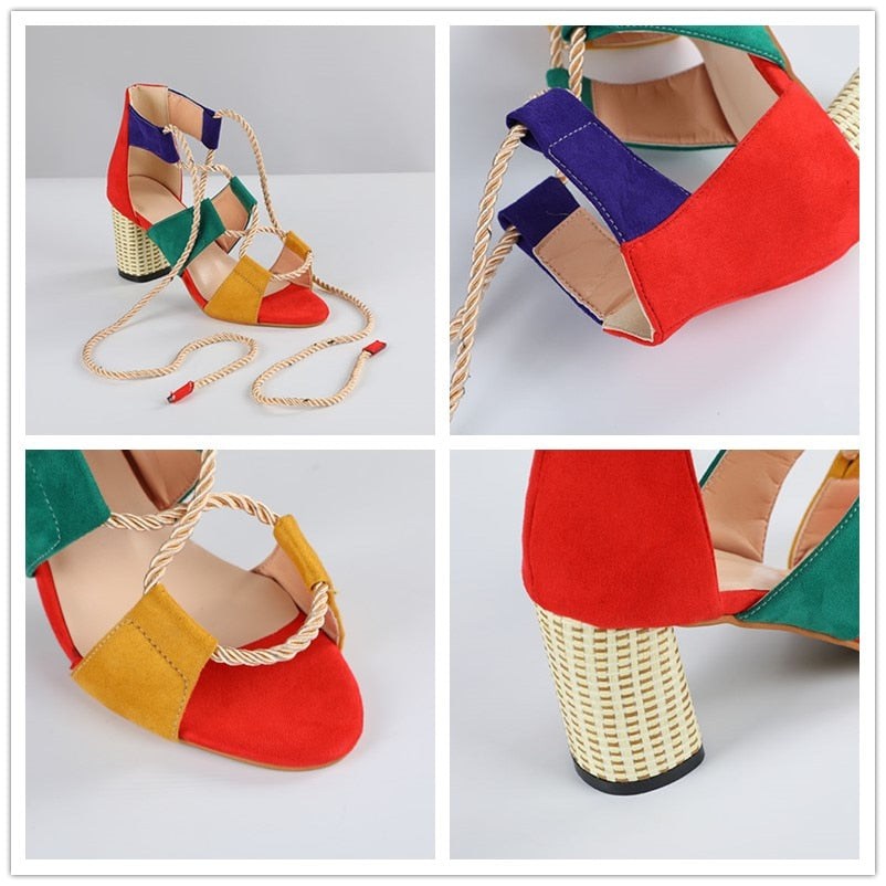 Sandalias de boca de pescado de tacón de 7 cm Sandalias de plataforma de mujer