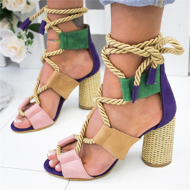 Sandalias de boca de pescado de tacón de 7 cm Sandalias de plataforma de mujer