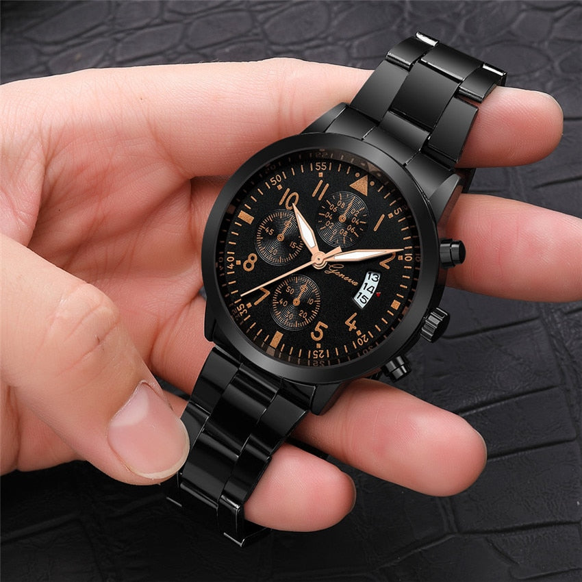 Reloj de lujo para hombres, resistente al agua, hombre de negocios