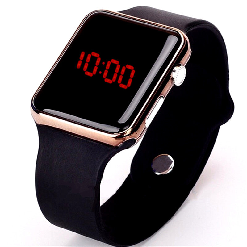 Reloj digital de hombre con pulsera de silicona