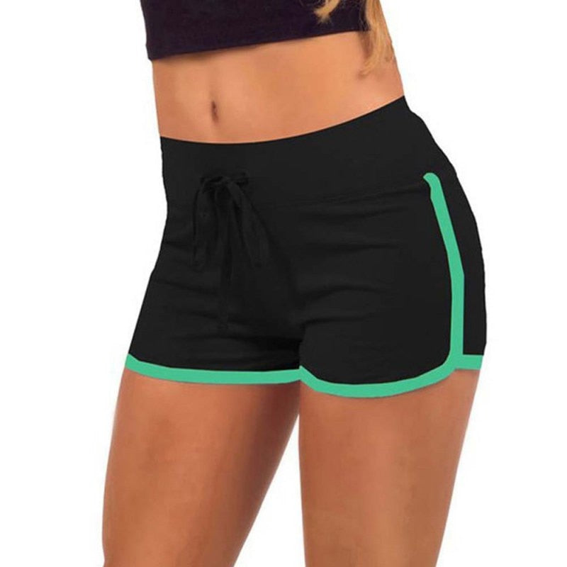 Pantalones cortos deportivos Algodón Cintura alta