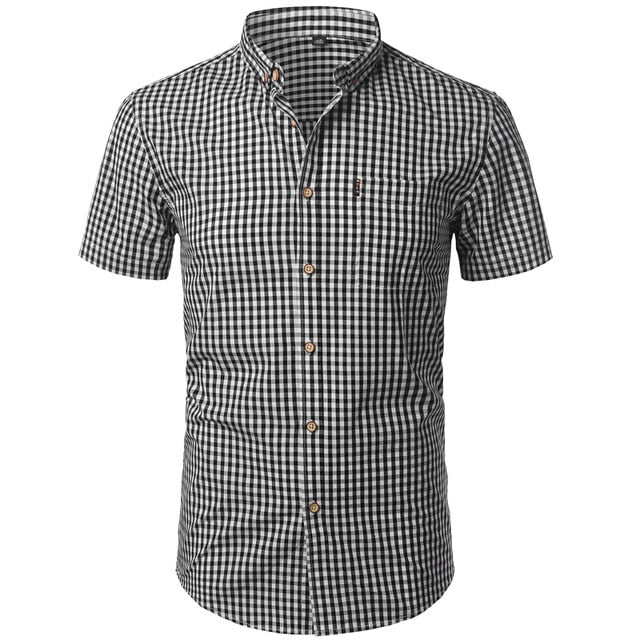 Camisas de cuadros de vestir para hombre