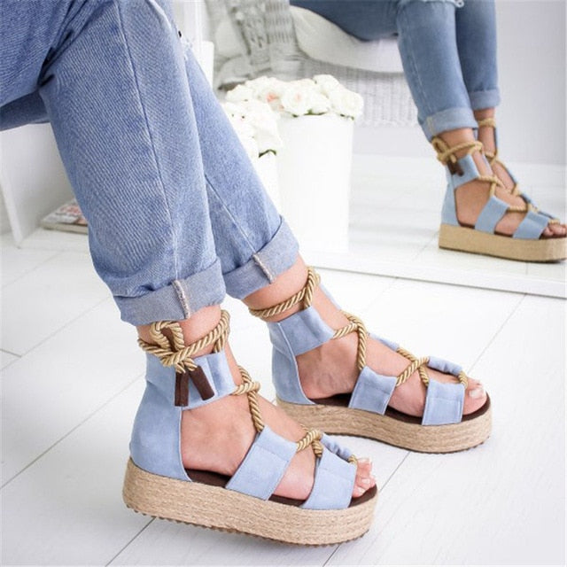 Sandalias de boca de pescado de tacón de 7 cm Sandalias de plataforma de mujer