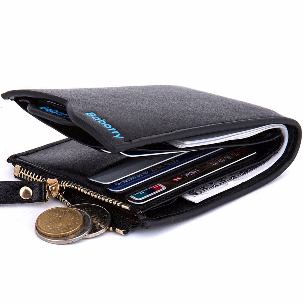 Nueva cartera clásica de diseño de patrón sólido