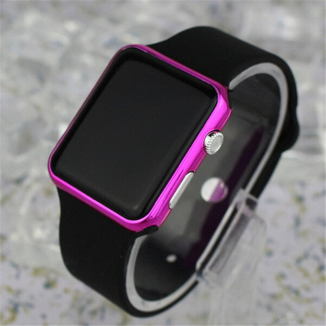 Reloj digital de hombre con pulsera de silicona