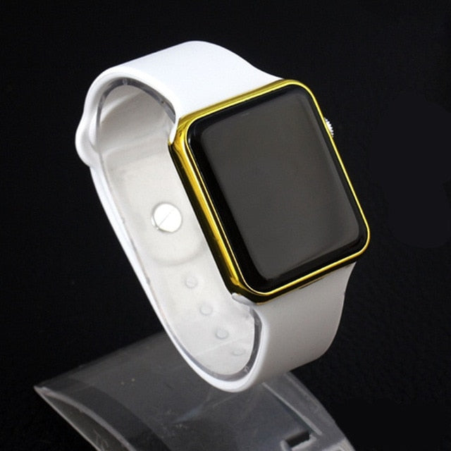 Reloj digital de hombre con pulsera de silicona