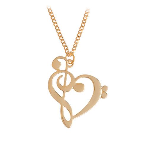 Fine Gold Chain Heart Shaped Pendant Necklace