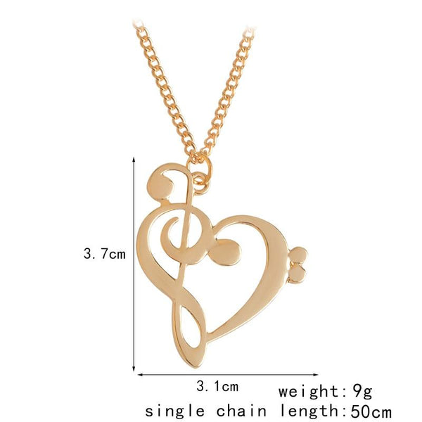 Fine Gold Chain Heart Shaped Pendant Necklace